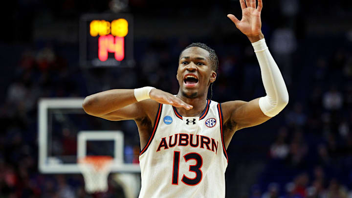 Auburn Tigers guard Miles Kelly had 23 points to lead his team to a first-round victory over Alabama State in the NCAA Tournament.