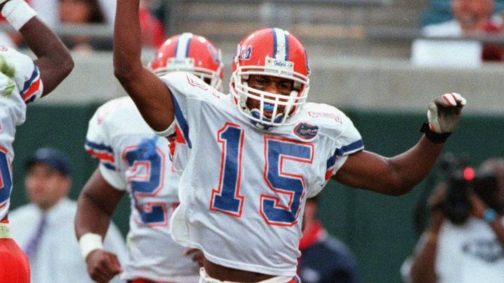 Wide receiver Reidel Anthony had 2,274 and 26 touchdowns for the Florida Gators. Wide receiver Reidel Anthony had 2,274 and 26 touchdowns for the Florida Gators.