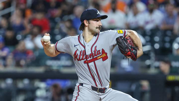 Jun 12, 2026; New York City, New York, USA; Atlanta Braves starting pitcher Spencer Strider (99) pitches in the first inning against the New York Mets at Citi Field. Mandatory Credit: Wendell Cruz-Imagn Images