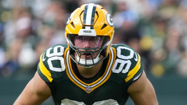 Green Bay Packers defensive lineman Lukas Van Ness (90).