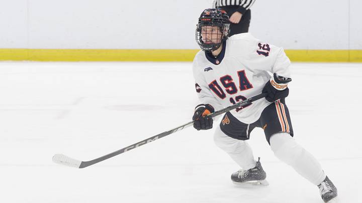 Princeton's Rosie Klein skates during the 2026 USA Hockey Women’s National Festival. Princeton's Rosie Klein skates during the 2026 USA Hockey Women’s National Festival.