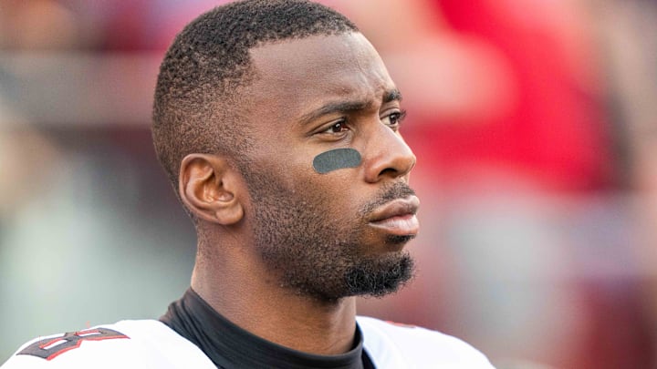 October 19, 2025; Santa Clara, California, USA; Atlanta Falcons tight end Kyle Pitts (8) before the game against the San Francisco 49ers at Levi's Stadium. October 19, 2025; Santa Clara, California, USA; Atlanta Falcons tight end Kyle Pitts (8) before the game against the San Francisco 49ers at Levi's Stadium.