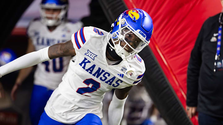 Once projected to be a Day 2 pick, Kansas Jayhawks cornerback Cobee Bryant fell to the Atlanta Falcons as a UDFA. Once projected to be a Day 2 pick, Kansas Jayhawks cornerback Cobee Bryant fell to the Atlanta Falcons as a UDFA.