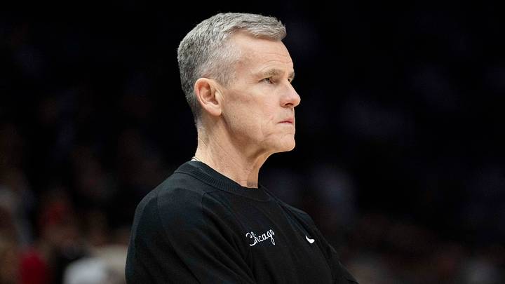 Jan 22, 2026; Minneapolis, Minnesota, USA; Chicago Bulls head coach Billy Donovan looks on against the Minnesota Timberwolves in the first half at Target Center. Mandatory Credit: Jesse Johnson-Imagn Images Jan 22, 2026; Minneapolis, Minnesota, USA; Chicago Bulls head coach Billy Donovan looks on against the Minnesota Timberwolves in the first half at Target Center. Mandatory Credit: Jesse Johnson-Imagn Images