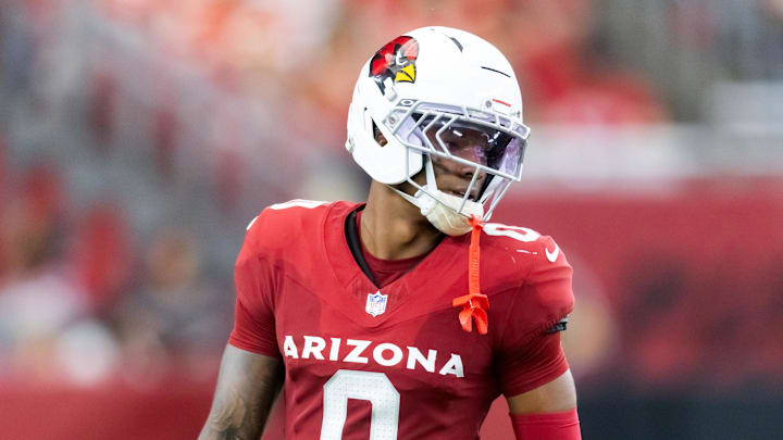 Aug 9, 2025; Glendale, Arizona, USA; Arizona Cardinals cornerback Will Johnson (0) against the Kansas City Chiefs during a preseason NFL game at State Farm Stadium. Mandatory Credit: Mark J. Rebilas-Imagn Images Aug 9, 2025; Glendale, Arizona, USA; Arizona Cardinals cornerback Will Johnson (0) against the Kansas City Chiefs during a preseason NFL game at State Farm Stadium. Mandatory Credit: Mark J. Rebilas-Imagn Images