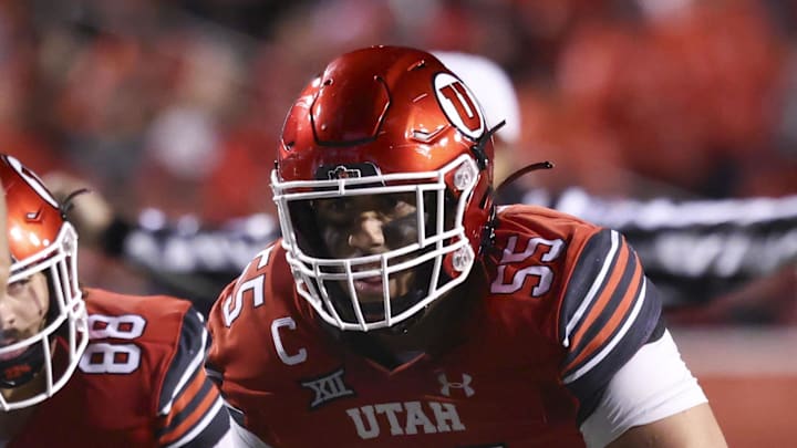 Utah Utes offensive lineman Spencer Fano Utah Utes offensive lineman Spencer Fano