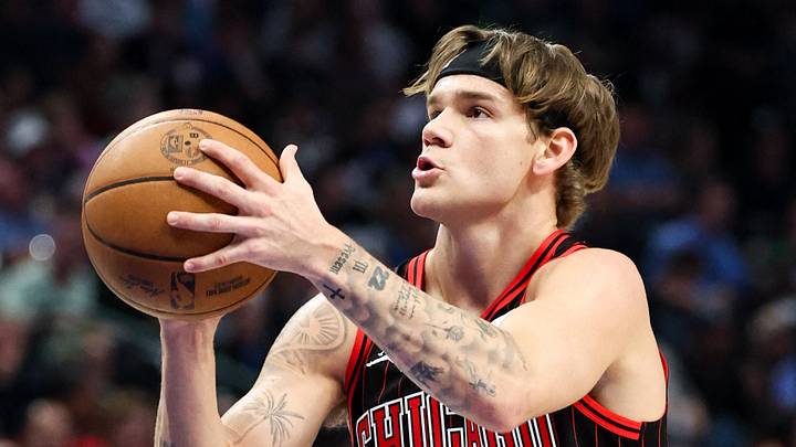 Apr 12, 2026; Dallas, Texas, USA; Chicago Bulls guard Mac McClung (5) shoots a free throw against the Dallas Mavericks during the first half at American Airlines Center. Mandatory Credit: Kevin Jairaj-Imagn Images Apr 12, 2026; Dallas, Texas, USA; Chicago Bulls guard Mac McClung (5) shoots a free throw against the Dallas Mavericks during the first half at American Airlines Center. Mandatory Credit: Kevin Jairaj-Imagn Images