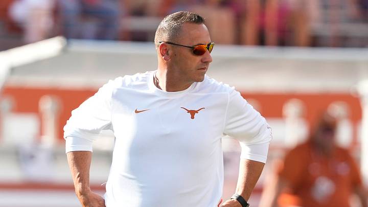 Texas Longhorns head coach Steve Sarkisian before the game against the Texas-San Antonio Roadrunners at Texas at Darrell K Royal-Texas Memorial Stadium. Texas Longhorns head coach Steve Sarkisian before the game against the Texas-San Antonio Roadrunners at Texas at Darrell K Royal-Texas Memorial Stadium.