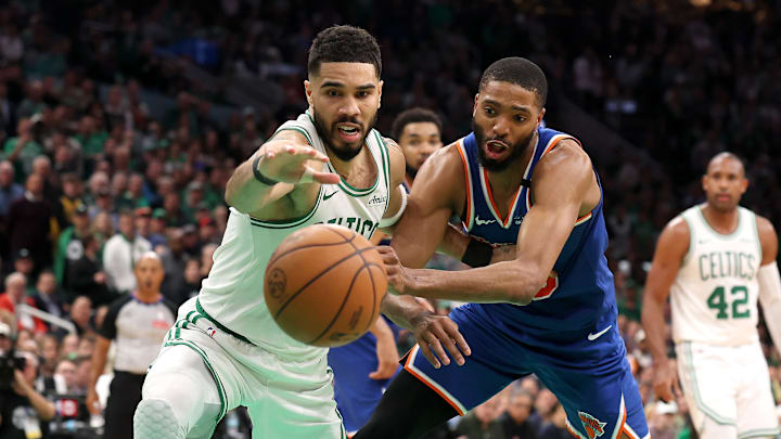 Boston Celtics, New York Knicks, Game 1, NBA Playoffs, Jayson Tatum