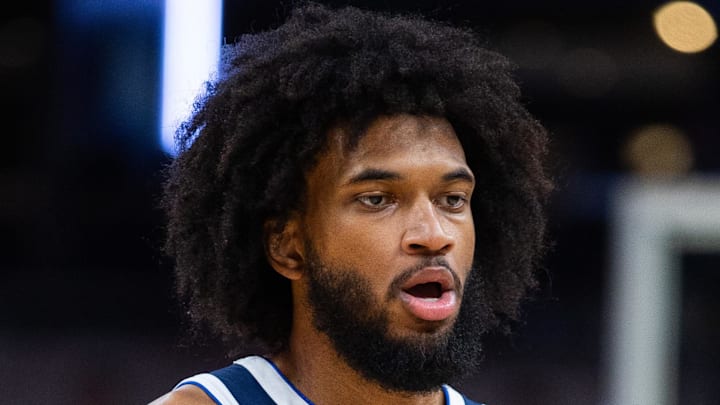Feb 22, 2026; Indianapolis, Indiana, USA;  Dallas Mavericks forward Marvin Bagley III (35): Trevor Ruszkowski-Imagn Images