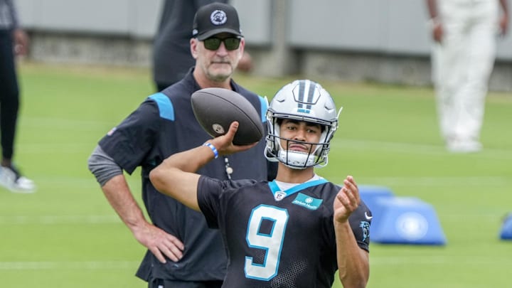 Frank Reich and Bryce Young