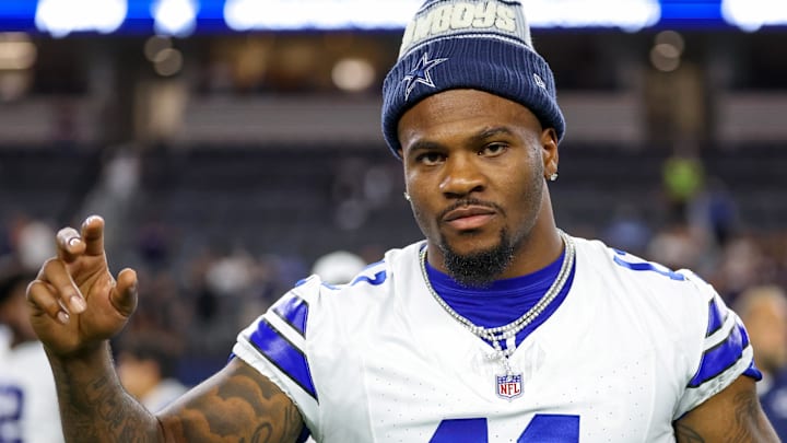New Packers defensive end Micah Parsons reacts after a Dallas Cowboys preseason game.
