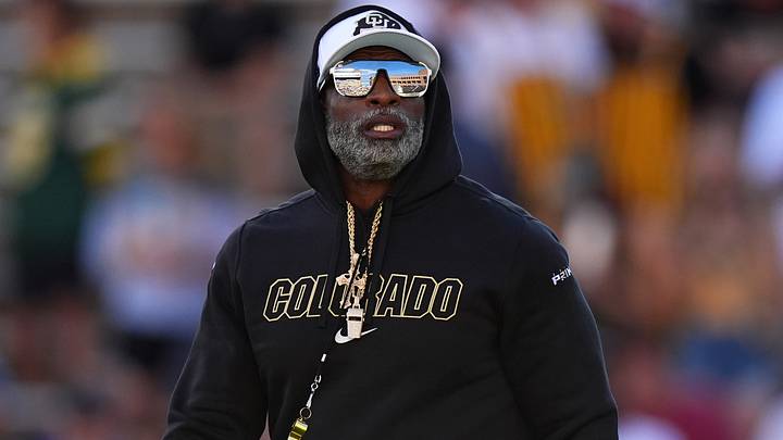Colorado Buffaloes head coach Deion Sanders before the game against the North Dakota State Bison at Folsom Field. Colorado Buffaloes head coach Deion Sanders before the game against the North Dakota State Bison at Folsom Field.