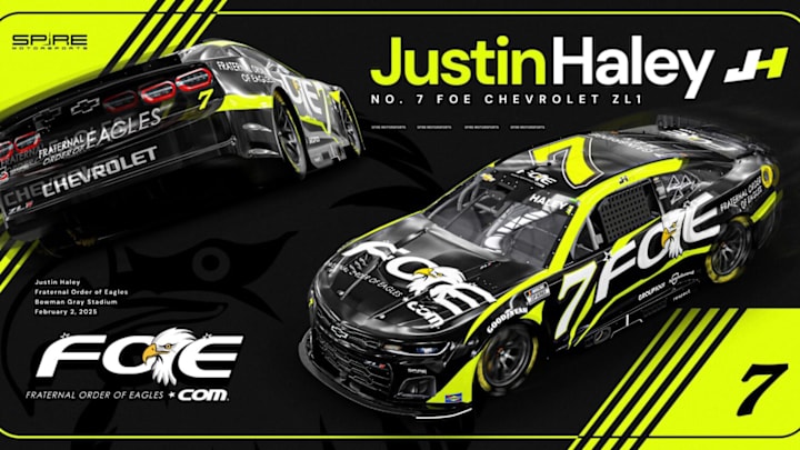 Fraternal Order of Eagles will sponsor Justin Haley and Spire Motorsports in the Cook Out Clash at Bowman Gray Stadium.