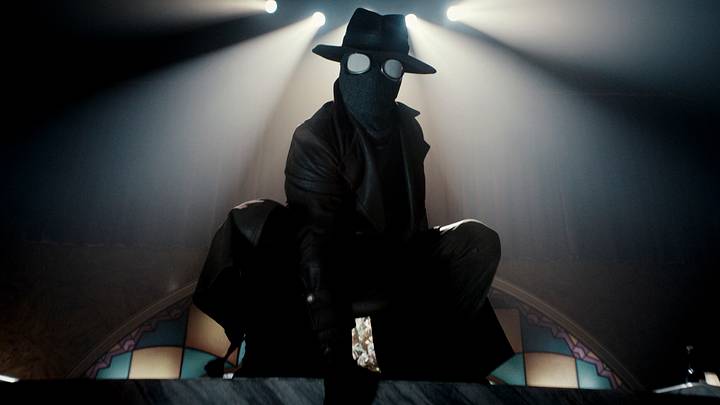 “The Spider” (Nicolas Cage) in a scene from Prime Video’s Spider-Noir (Courtesy of Prime Video) “The Spider” (Nicolas Cage) in a scene from Prime Video’s Spider-Noir (Courtesy of Prime Video)