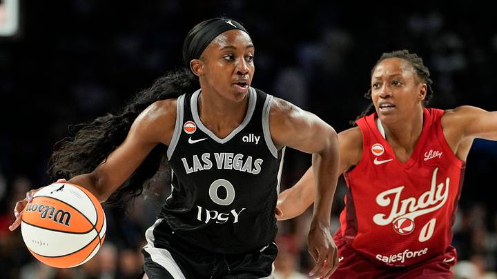 Jackie Young, Las Vegas Aces and Kelsey Mitchell, Indiana Fever