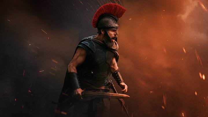 Matt Damon as Odysseus in Christopher Nolan’s The Odyssey.