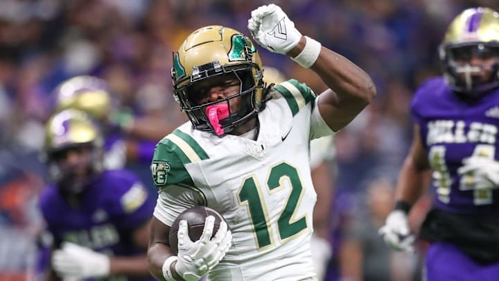 DeSoto's SaRod Baker dominated previously top-ranked Southlake Carroll in the Texas state semifinals with 366 yards rushing and three touchdowns. DeSoto's SaRod Baker dominated previously top-ranked Southlake Carroll in the Texas state semifinals with 366 yards rushing and three touchdowns.