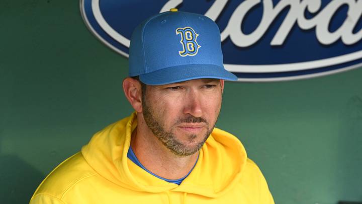 Boston Red Sox manager Chad Tracy (17).