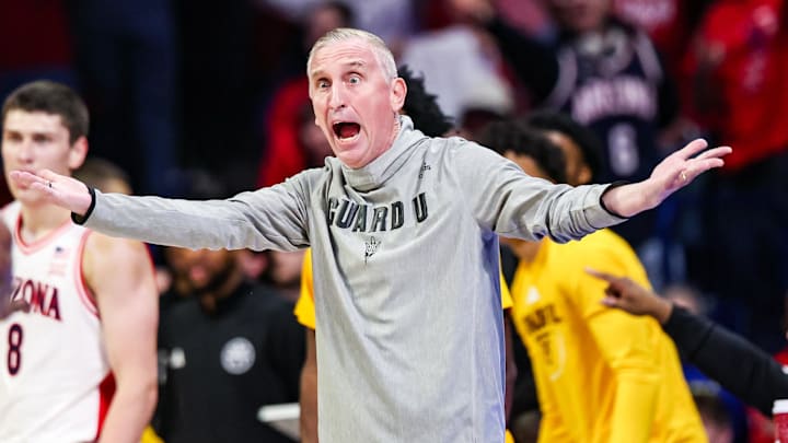 Jan 14, 2026; Tucson, Arizona, USA; Arizona State Sun Devils head coach Bobby Hurley reacts during the first half of the game against the Arizona Wildcats at McKale Memorial Center. Mandatory Credit: Aryanna Frank-Imagn Images Jan 14, 2026; Tucson, Arizona, USA; Arizona State Sun Devils head coach Bobby Hurley reacts during the first half of the game against the Arizona Wildcats at McKale Memorial Center. Mandatory Credit: Aryanna Frank-Imagn Images