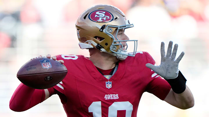 San Francisco 49ers quarterback Mac Jones