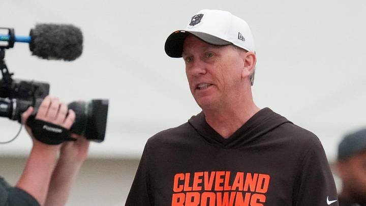 Coach Todd Monken during the Browns OTA camp in Berea on May 20, 2026.