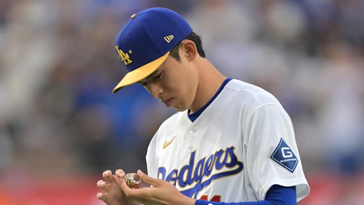 Los Angeles Dodgers pitcher Roki Sasaki Los Angeles Dodgers pitcher Roki Sasaki