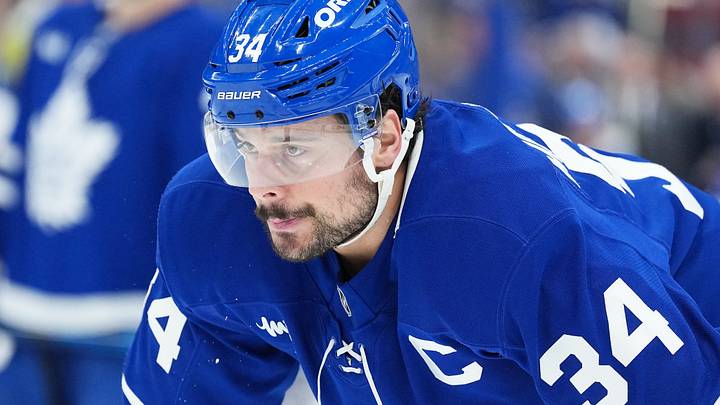 Jan 10, 2026; Toronto, Ontario, CAN; Toronto Maple Leafs center Auston Matthews (34) waits for the faceoff against the Vancouver Canucks during the first period at Scotiabank Arena. Mandatory Credit: Nick Turchiaro-Imagn Images Jan 10, 2026; Toronto, Ontario, CAN; Toronto Maple Leafs center Auston Matthews (34) waits for the faceoff against the Vancouver Canucks during the first period at Scotiabank Arena. Mandatory Credit: Nick Turchiaro-Imagn Images