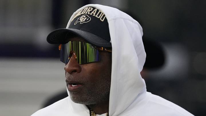 Sep 19, 2026; Evanston, Illinois, USA; Colorado Buffaloes head coach Deion Sanders takes the field with his team for warmups before the game against the Northwestern Wildcats at Northwestern Medicine Field at Martin Stadium. Mandatory Credit: David Banks-Imagn Images Sep 19, 2026; Evanston, Illinois, USA; Colorado Buffaloes head coach Deion Sanders takes the field with his team for warmups before the game against the Northwestern Wildcats at Northwestern Medicine Field at Martin Stadium. Mandatory Credit: David Banks-Imagn Images