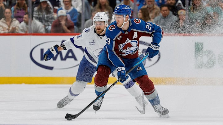 Nathan MacKinnon and the Avalanche are Stanley Cup favorites after the Olympic break. Nathan MacKinnon and the Avalanche are Stanley Cup favorites after the Olympic break.
