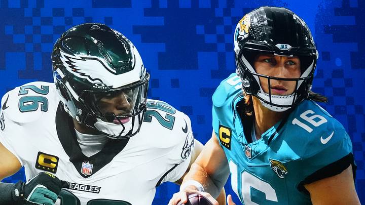 Philadelphia Eagles running back Saquon Barkley and Jacksonville Jaguars quarterback Trevor Lawrence