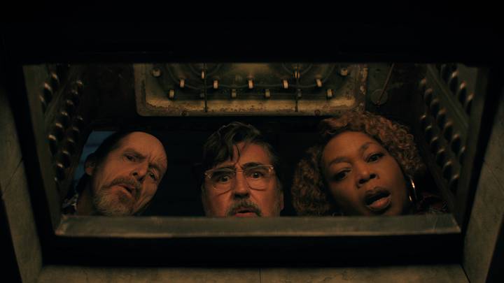 The Boroughs. (L to R) Denis O’Hare as Wally, Alfred Molina as Sam, Alfre Woodard as Judy in The Boroughs. Cr. Courtesy of Netflix © 2026