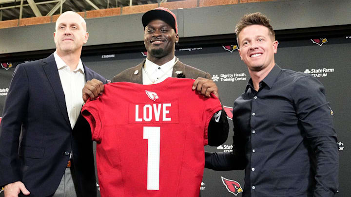 Arizona Cardinals first-round draft pick RB Jeremiyah Love will be the top pick in most 2026 rookie-only fantasy drafts.
