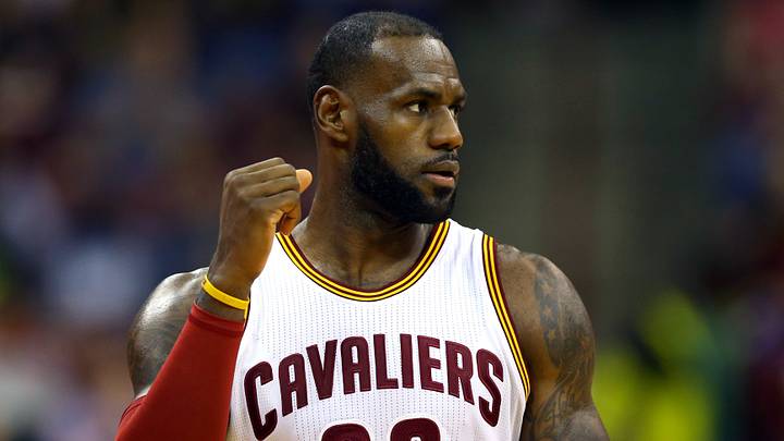 Oct 18, 2016; Columbus, OH, USA; Cleveland Cavaliers forward LeBron James (23) reacts after being fouled in the first half at the Jerome Schottenstein Center. Mandatory Credit: Aaron Doster-USA TODAY Sports