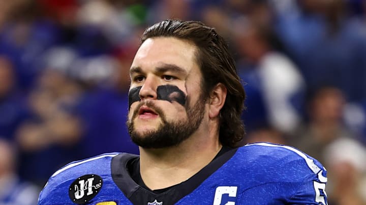 Quenton Nelson of the Indianapolis Colts on the sideline Quenton Nelson of the Indianapolis Colts on the sideline