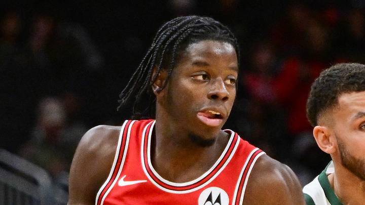 Oct 14, 2026; Milwaukee, Wisconsin, USA; Chicago Bulls forward Caleb Wilson (8) drives for the basket against Milwaukee Bucks forward Pete Nance (35) in the second quarter at Fiserv Forum. Mandatory Credit: Benny Sieu-Imagn Images Oct 14, 2026; Milwaukee, Wisconsin, USA; Chicago Bulls forward Caleb Wilson (8) drives for the basket against Milwaukee Bucks forward Pete Nance (35) in the second quarter at Fiserv Forum. Mandatory Credit: Benny Sieu-Imagn Images