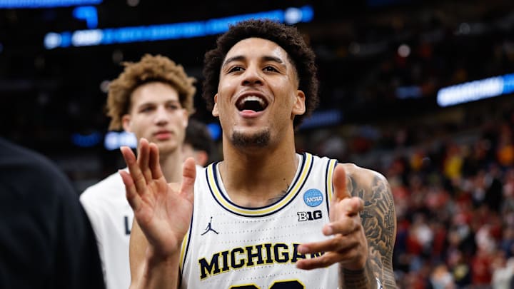 Michigan forward Yaxel Lendeborg nearly put up a triple-double as the top-seeded Wolverines advanced to the Elite Eight with a win over Alabama. Michigan forward Yaxel Lendeborg nearly put up a triple-double as the top-seeded Wolverines advanced to the Elite Eight with a win over Alabama.