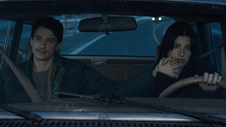 Something Very Bad Is Going to Happen. (L to R) Adam DiMarco as Nicky Cunningham, Camila Morrone as Rachel Harkin in episode 101 of Something Very Bad Is Going to Happen Something Very Bad Is Going to Happen. (L to R) Adam DiMarco as Nicky Cunningham, Camila Morrone as Rachel Harkin in episode 101 of Something Very Bad Is Going to Happen