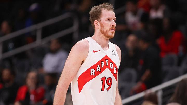 Oct 22, 2025; Atlanta, Georgia, USA; Toronto Raptors center Jakob Poeltl (19) in action against the Atlanta Hawks in the fourth quarter at State Farm Arena. Mandatory Credit: Brett Davis-Imagn Images Oct 22, 2025; Atlanta, Georgia, USA; Toronto Raptors center Jakob Poeltl (19) in action against the Atlanta Hawks in the fourth quarter at State Farm Arena. Mandatory Credit: Brett Davis-Imagn Images