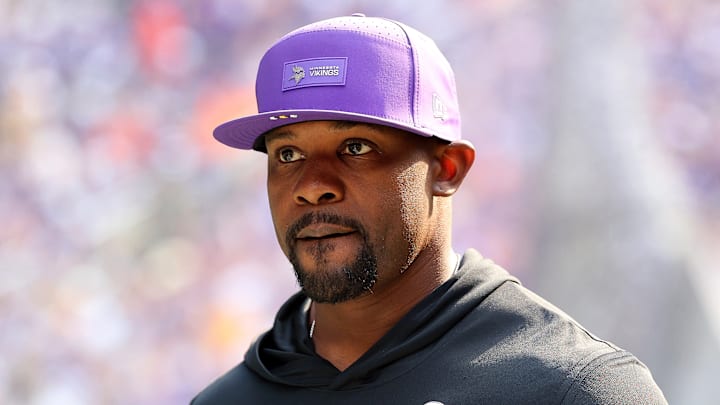 Minnesota Vikings defensive coordinator Brian Flores