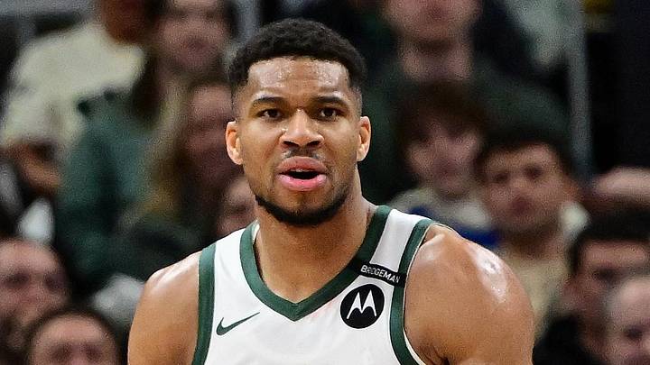 Mar 13, 2025; Milwaukee, Wisconsin, USA; Milwaukee Bucks forward Giannis Antetokounmpo (34) reacts in the third quarter against the Los Angeles Lakers at Fiserv Forum. Mandatory Credit: Benny Sieu-Imagn Images Mar 13, 2025; Milwaukee, Wisconsin, USA; Milwaukee Bucks forward Giannis Antetokounmpo (34) reacts in the third quarter against the Los Angeles Lakers at Fiserv Forum. Mandatory Credit: Benny Sieu-Imagn Images
