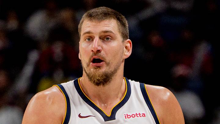 Nov 19, 2025; New Orleans, Louisiana, USA; Denver Nuggets center Nikola Jokić (15) reacts to a play against the New Orleans Pelicans during the second half at Smoothie King Center. Mandatory Credit: Stephen Lew-Imagn Images Nov 19, 2025; New Orleans, Louisiana, USA; Denver Nuggets center Nikola Jokić (15) reacts to a play against the New Orleans Pelicans during the second half at Smoothie King Center. Mandatory Credit: Stephen Lew-Imagn Images