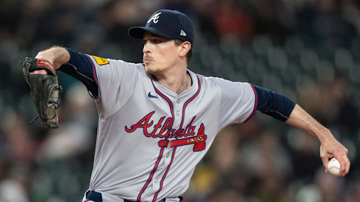 Atlanta Braves pitcher Max Fried throws out a pitch.