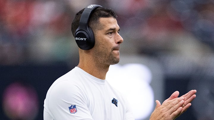 Carolina Panthers head coach Dave Canales