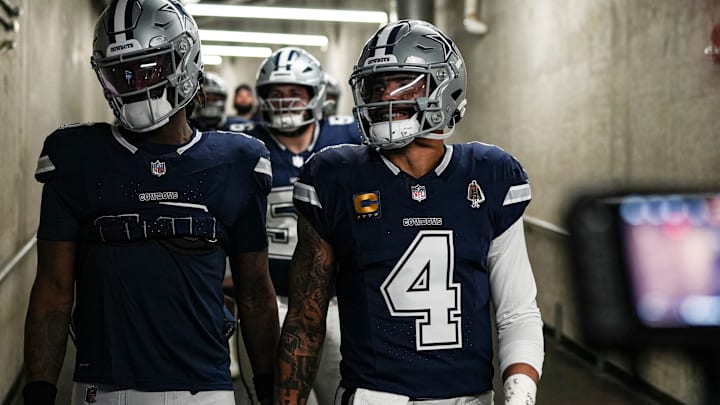 Dallas Cowboys quarterback Dak Prescott tunnel for warmup at Ford Field in Detroit Dallas Cowboys quarterback Dak Prescott tunnel for warmup at Ford Field in Detroit