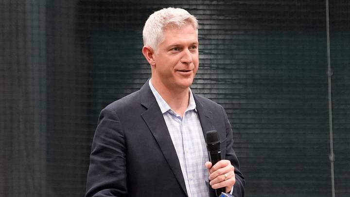 Orioles President of Baseball Operations Mike Elias welcomes the media and VIPs to the new facility. The Baltimore Orioles unveiled their new Player Development Complex to the media on Monday, Feb. 9, 2026. The 47,700 square-foot facility includes indoor batting cages and infield, a biomechanics lab, new outdoor covered batting cages and more fan access areas.