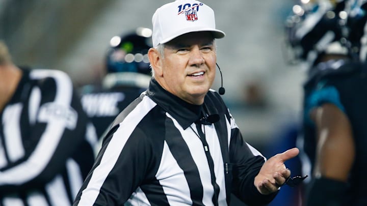 NFL referee Bill Vinovich during the second half between the Jacksonville Jaguars and the Los Angeles Chargers.