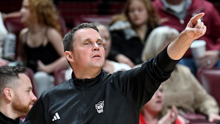 Jan 10, 2026; Tallahassee, Florida, USA; North Carolina State Wolfpack head coach Will Wade during the second half against the Florida State Seminoles at Donald L. Tucker Center. Mandatory Credit: Melina Myers-Imagn Images Jan 10, 2026; Tallahassee, Florida, USA; North Carolina State Wolfpack head coach Will Wade during the second half against the Florida State Seminoles at Donald L. Tucker Center. Mandatory Credit: Melina Myers-Imagn Images