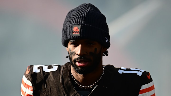 Dec 21, 2025; Cleveland, Ohio, USA; Cleveland Browns quarterback Shedeur Sanders (12) is introduced prior to a game against the Buffalo Bills at Huntington Bank Field. Mandatory Credit: Ken Blaze-Imagn Images Dec 21, 2025; Cleveland, Ohio, USA; Cleveland Browns quarterback Shedeur Sanders (12) is introduced prior to a game against the Buffalo Bills at Huntington Bank Field. Mandatory Credit: Ken Blaze-Imagn Images