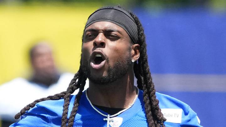 Los Angeles Rams receiver Davante Adams. Los Angeles Rams receiver Davante Adams.